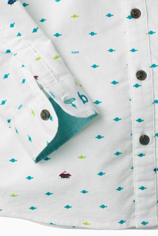 Ted Baker White All Over Print Shirt